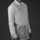 Men's Barong White Jusi fabric 100787 White Men's Barong White Jusi fabric 100787 White